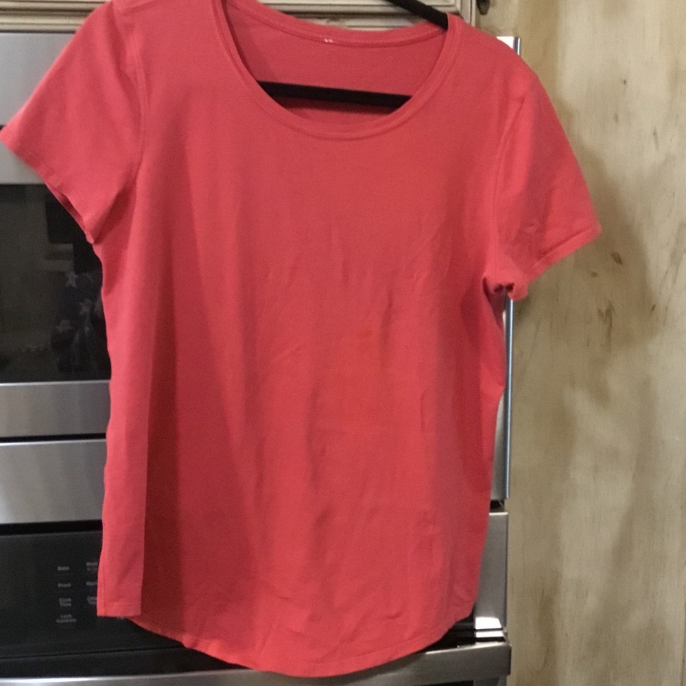 lululemon athletica Vibrant burnt orange Short Sleeve Tee